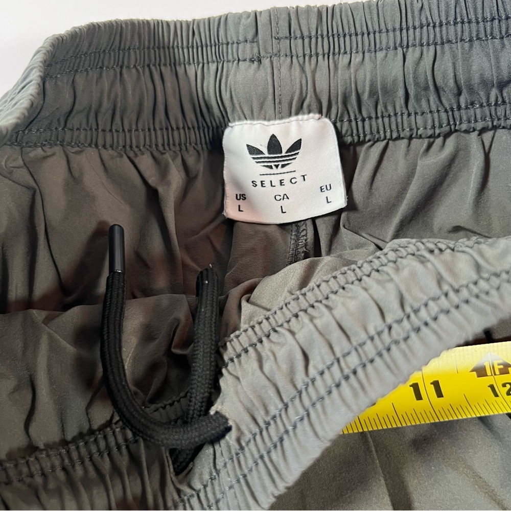 Adidas Originals Gray Track Pants Windbreaker Joggers Size L - Picture 10 of 12